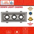 GU10 DOWN LIGHT CASING x 3