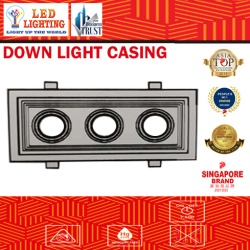 GU10 DOWN LIGHT CASING x 3