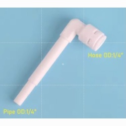 10Pcs 1/4" Tube Push Fit Elbow Quick Connect connector ( Copy )
